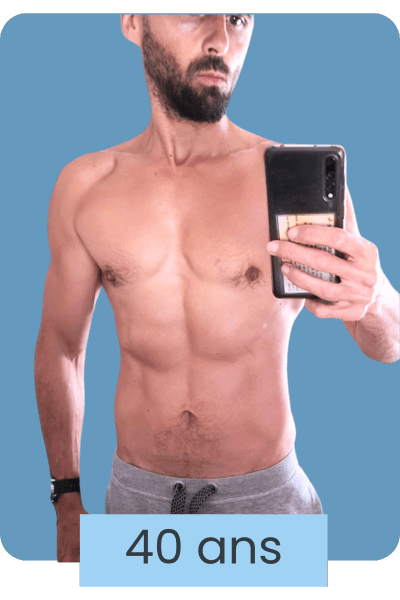 Homme torse nu taille fine